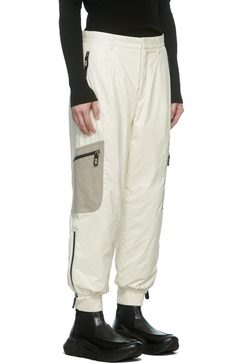 Giorgio Armani White Neve Technical Cargo Pants