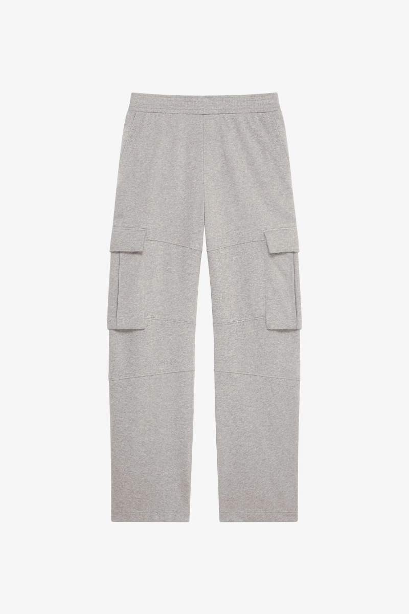 Givenchy Jersey Cargo Pants_Heather Grey