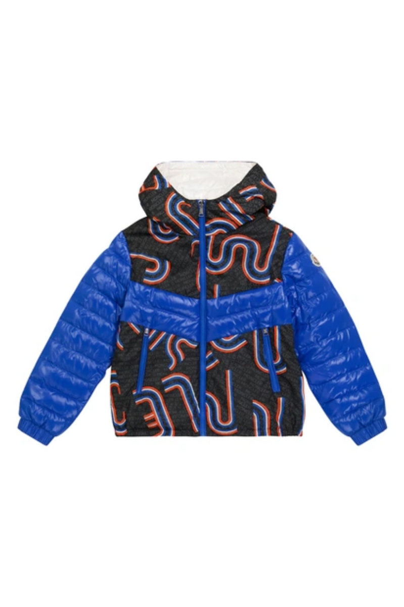 Moncler Kids BILLORO GIUBBOTTO Graphic Print Down Jacket