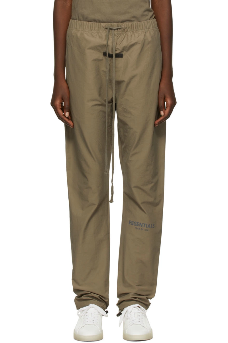 Fear of God Essentials Taupe Track Lounge Pants