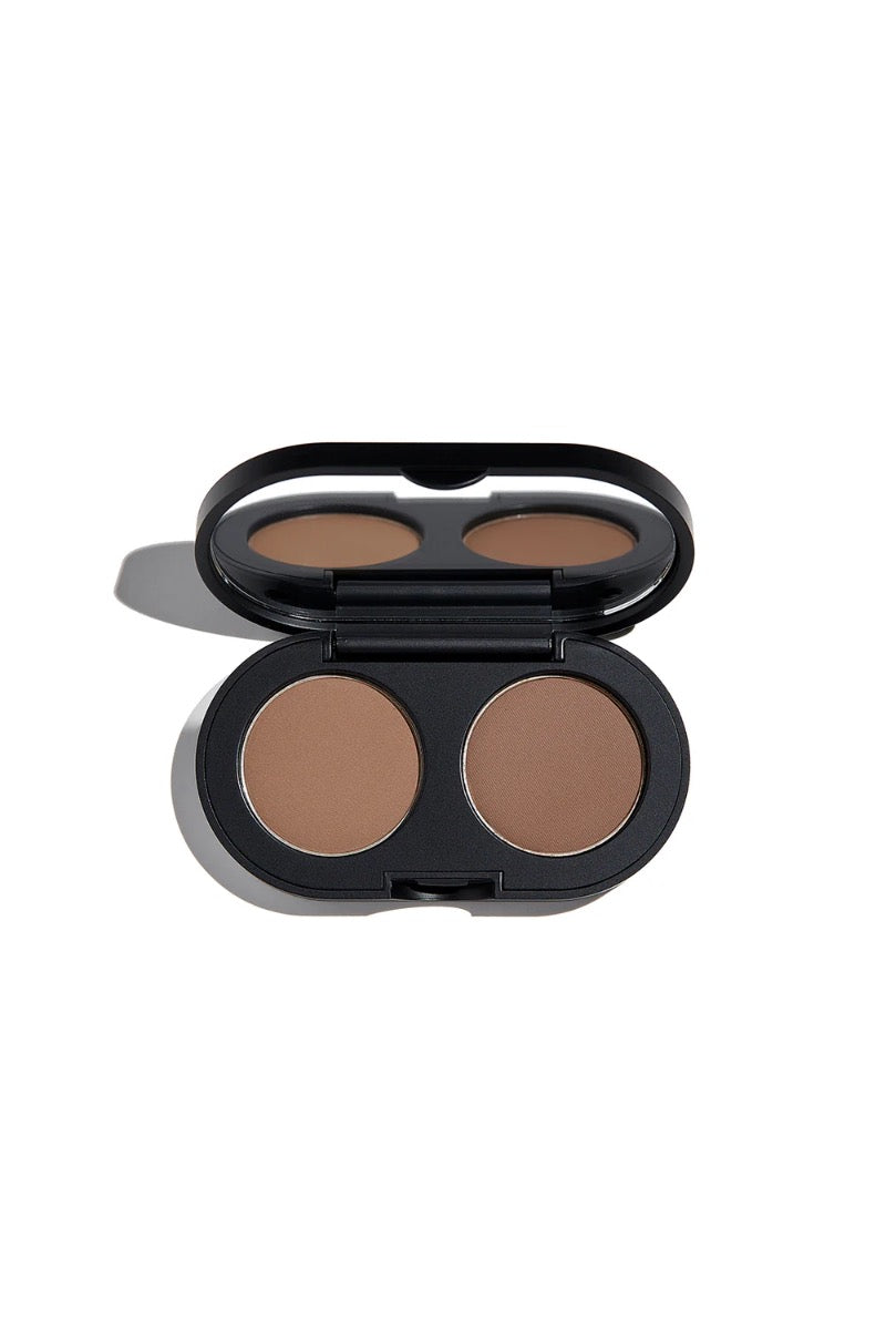 Color + Shape Brow Powder Duo - Dark