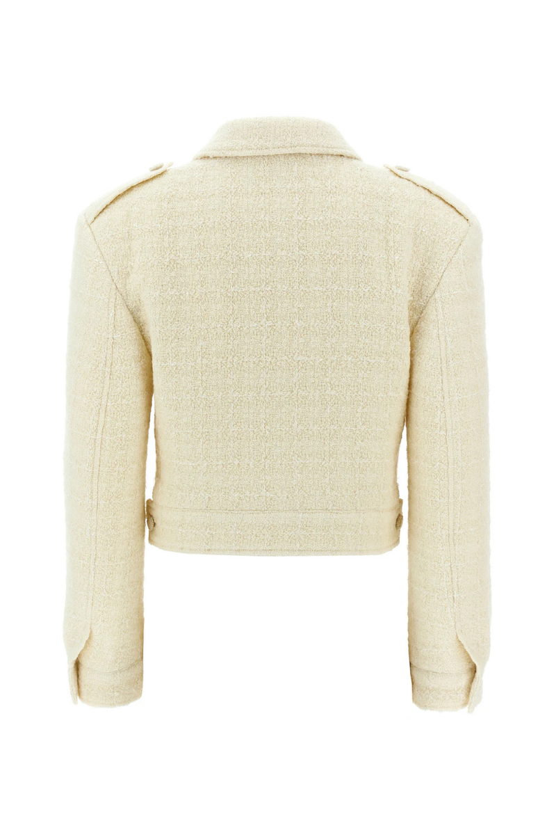 Givenchy Military Cropped Jacket_Ecru