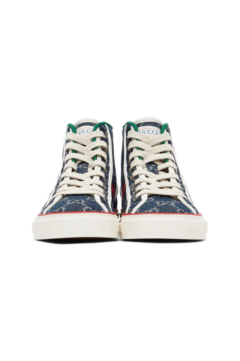 Gucci Blue Tennis 1977 High Sneakers