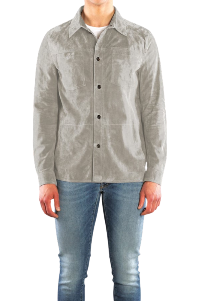 MooRER BOBBIO-URG Long Sleeve Shirt Marmo