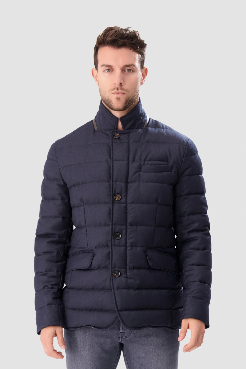 MooRer ZAYN-L Quilted Down Jacket Blue