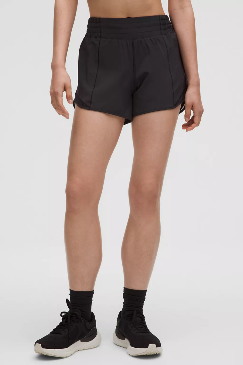 Lululemon Hotty Hot HR Short 4" *Lined Black