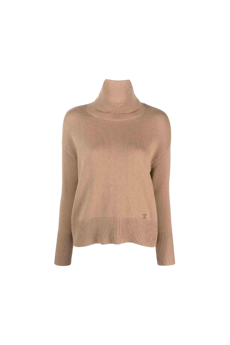 Valentino Garavani Turtle-Neck Sweater Cammello 3B3KC48M83L_954