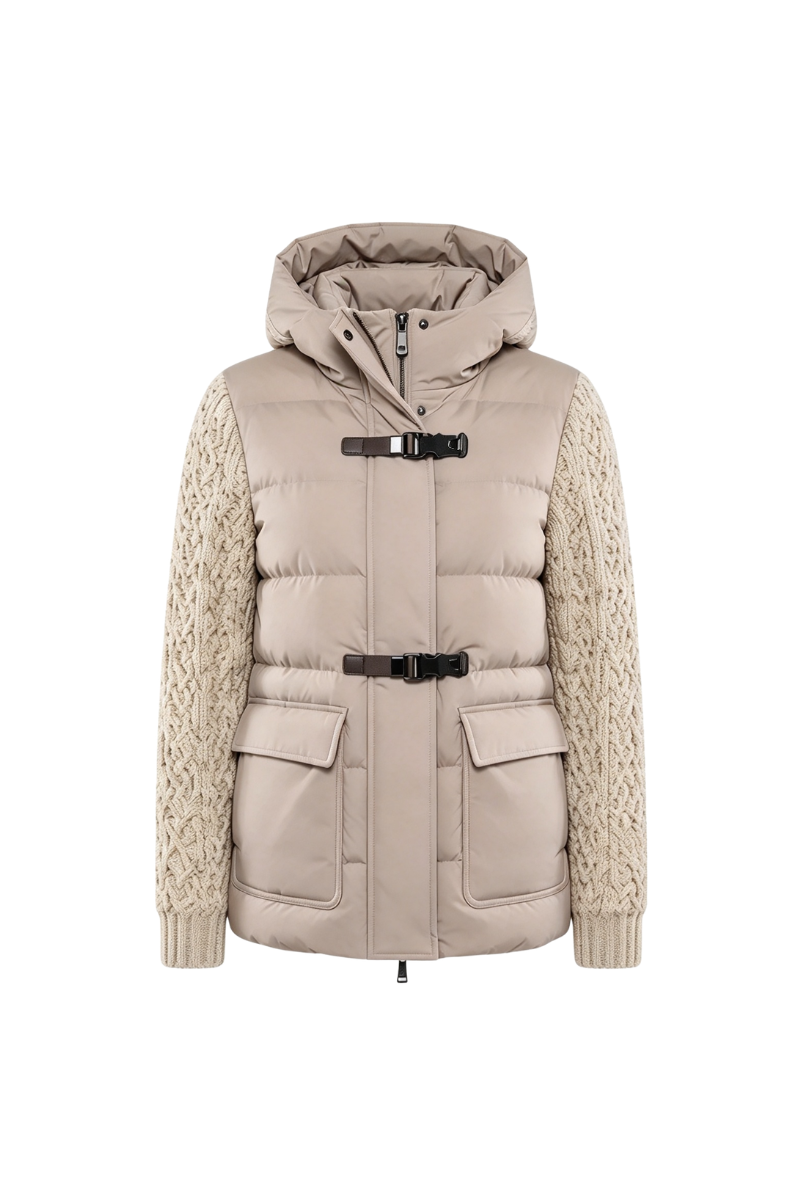MooRER VERDIANA-STK Down Jacket Pearl