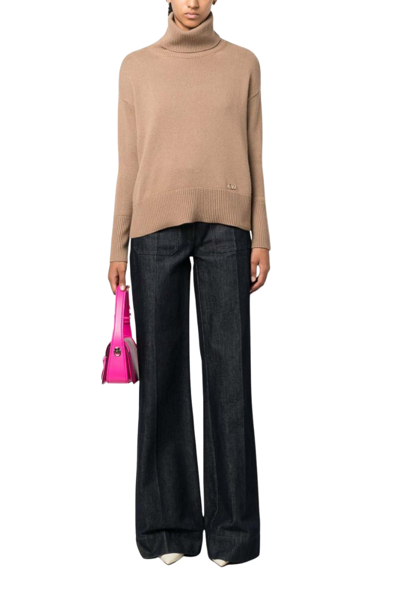Valentino Garavani Turtle-Neck Sweater Cammello 3B3KC48M83L_954