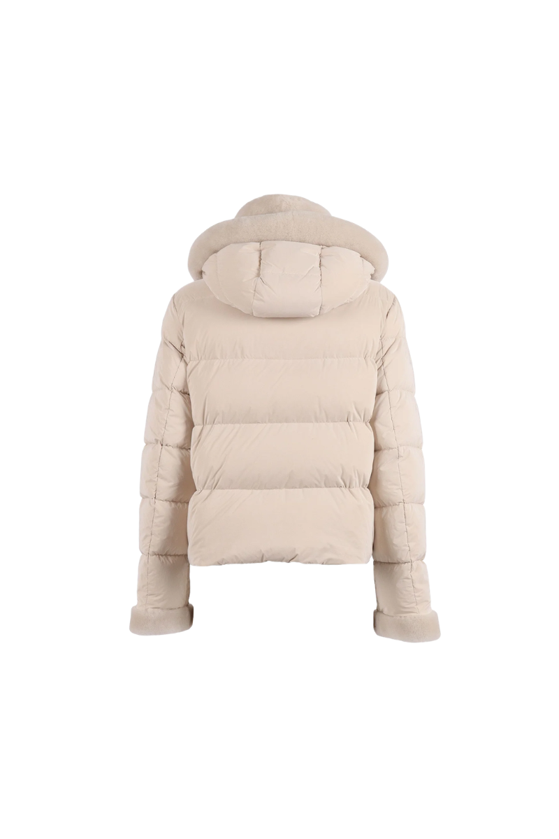 MooRER Shana-OMT Bomber Jacket Stone