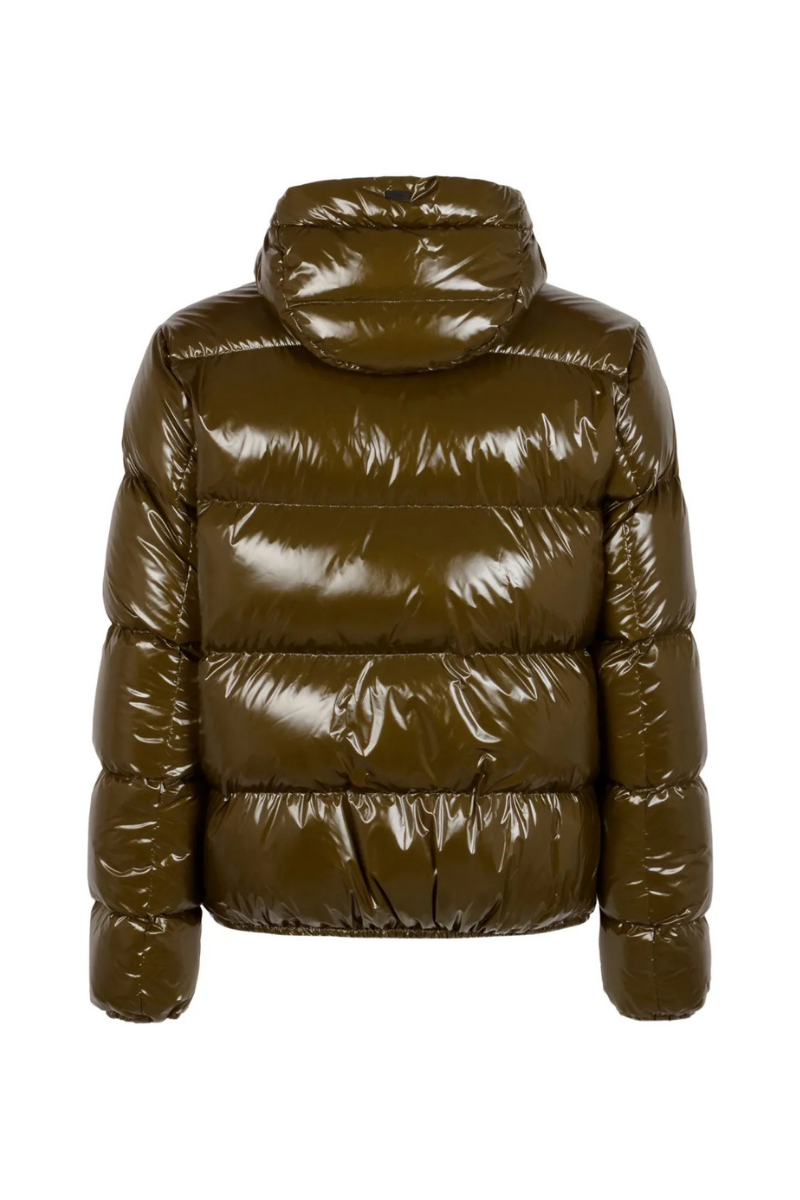 Herno
hooded quilted jacket In Olive