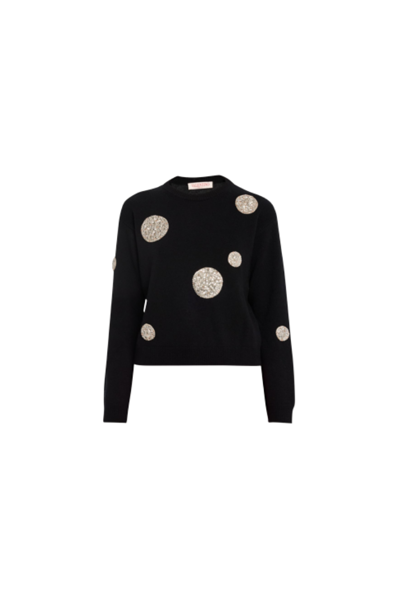 Valentino Embellished Wool Sweater