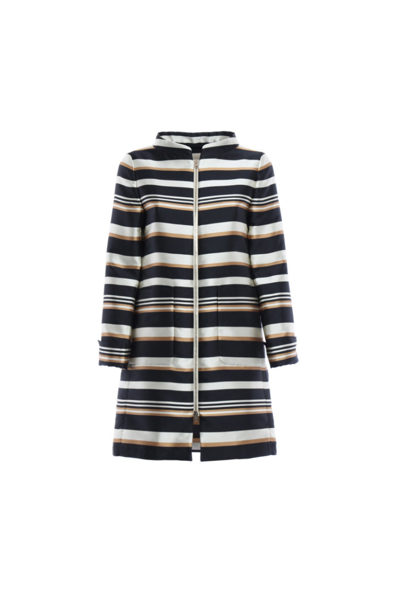 Herno Women Coat Ca0075D-13070 Nero/Cammello