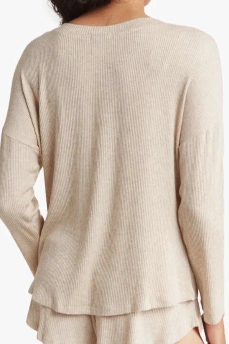 Eberjey Women's Neck Pullover in Oatmeal