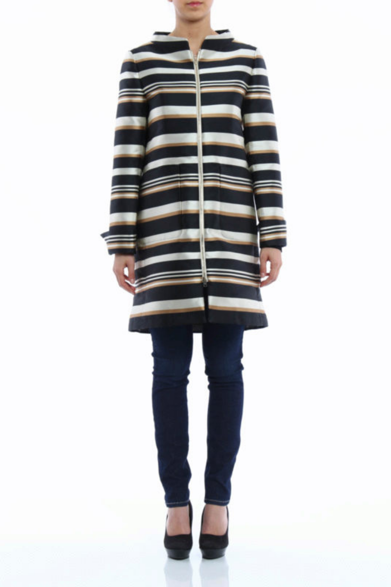 Herno Women Coat Ca0075D-13070 Nero/Cammello