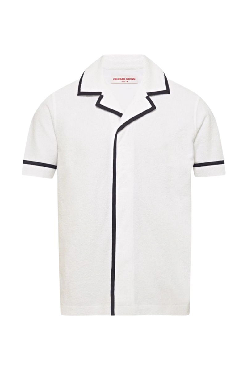 Orlebar Brown GRIFFITH CONTRAST TRIM-278335-WHITE/MIDNIGHT NAVY