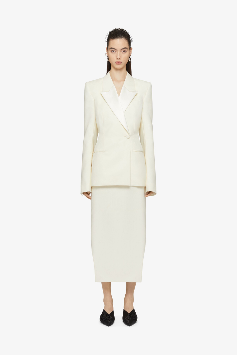 Givenchy Tuxedo Jacket-Ecru