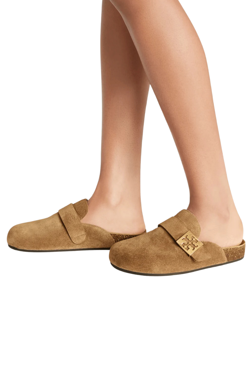 Tory Burch Mellow Mule River Rock/Gold 154446-037