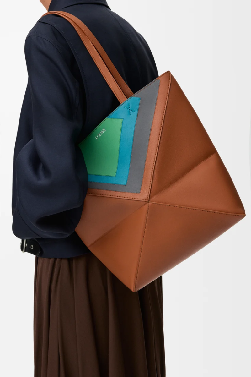 Loewe Medium Puzzle Fold Tote In Nappa Calfskin