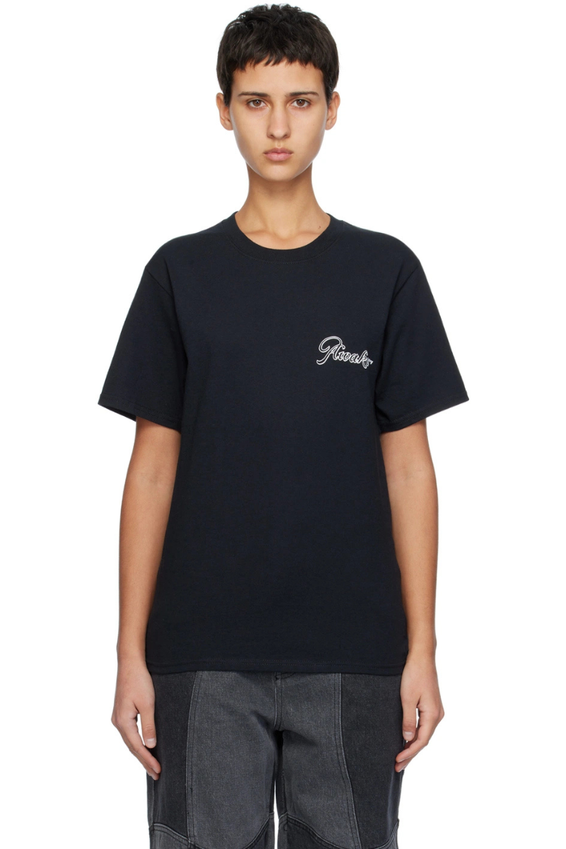 Awake NY Unisex Black Printed T-Shirt