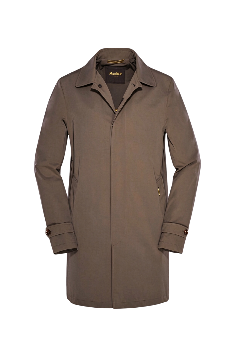 MooRER VITTOR-WM Water-Repellent Summer Overcoat Stone
