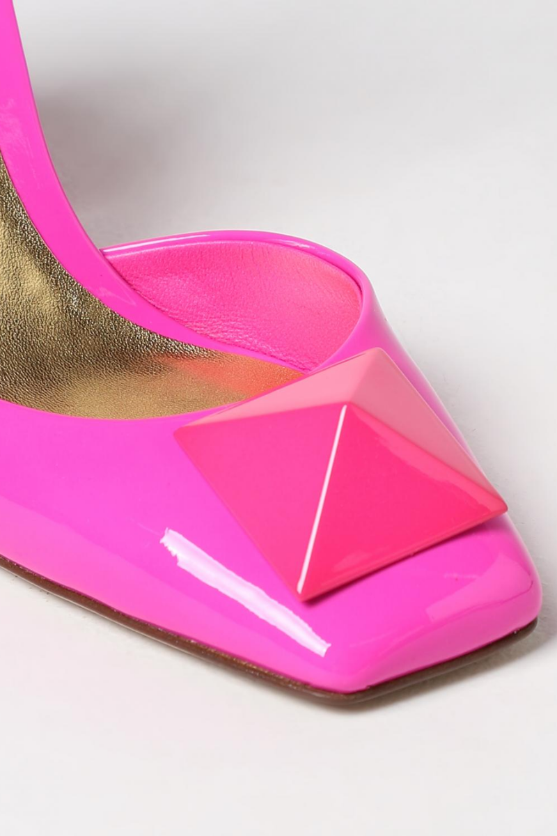 Valentino Garavani One Stud 90mm Patent Leather Pumps In Pink
