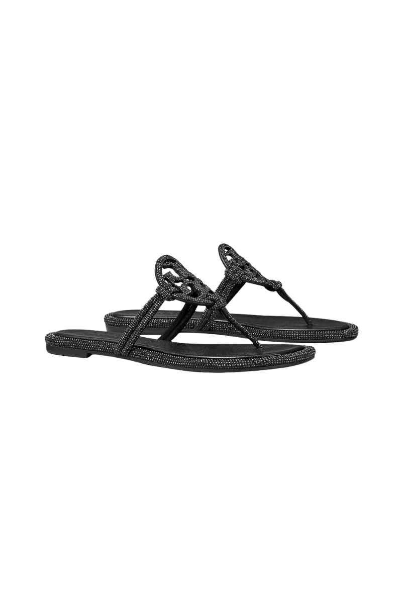 Tory Burch Miller Knotted Pave Perfect Black 152177-001