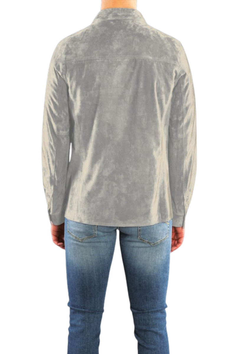 MooRER BOBBIO-URG Long Sleeve Shirt Marmo