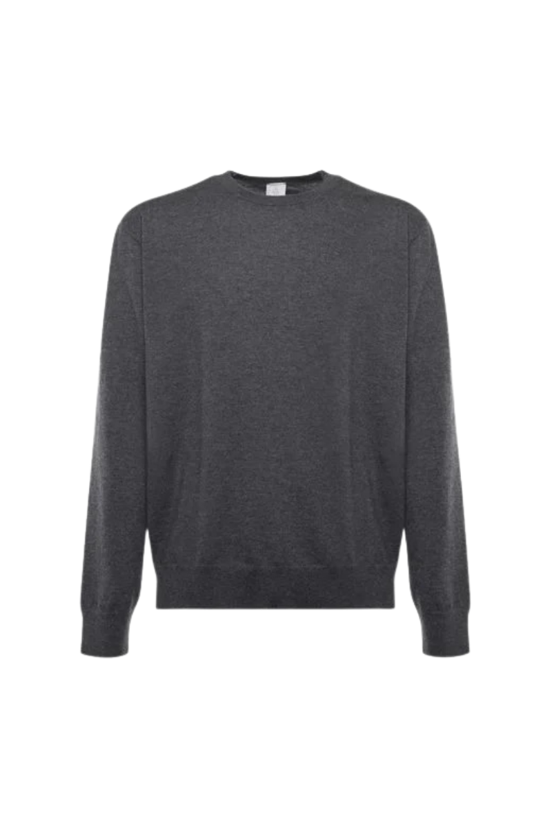 Eleventy Men's Crewneck Sweater in Dark Grey