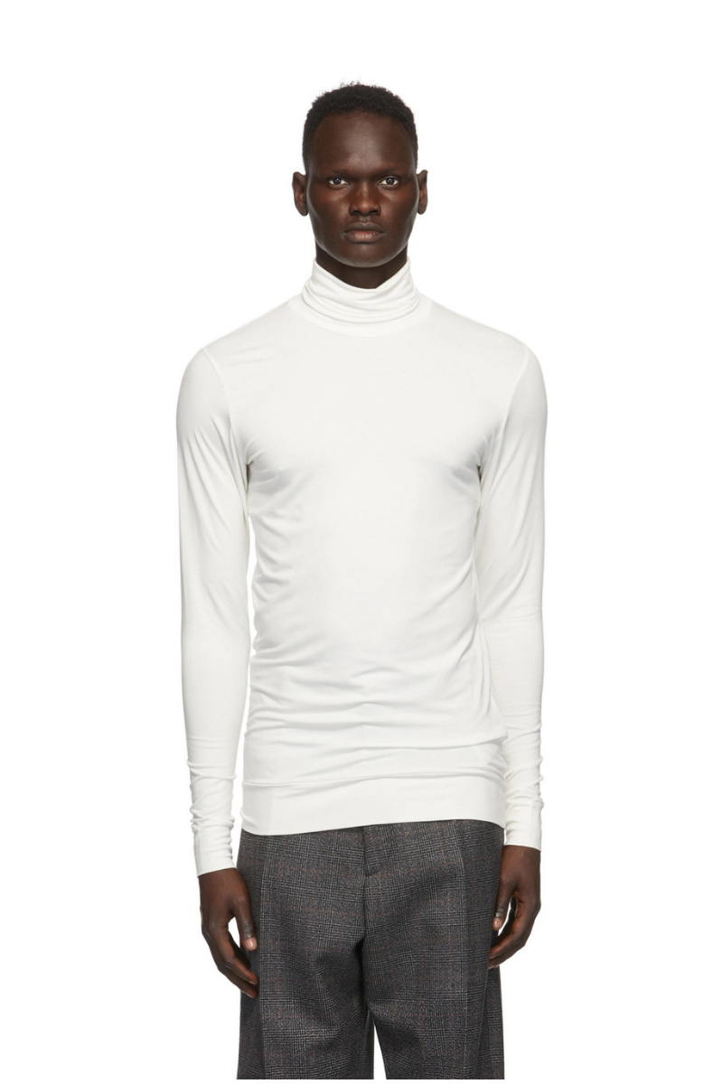 Ambush 'A' Turtleneck in White
