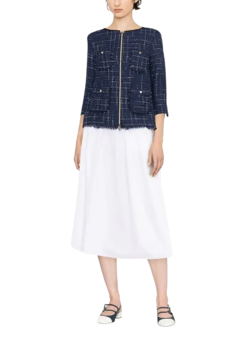 Herno Women Jacket Ga000236D-13162 Blue Black