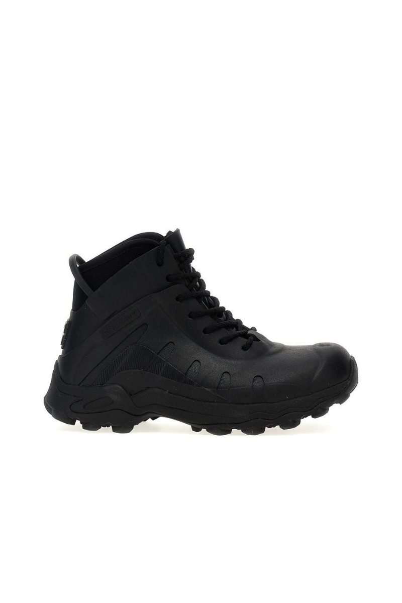 Givenchy Bogs High Lace-Up Boots_Black