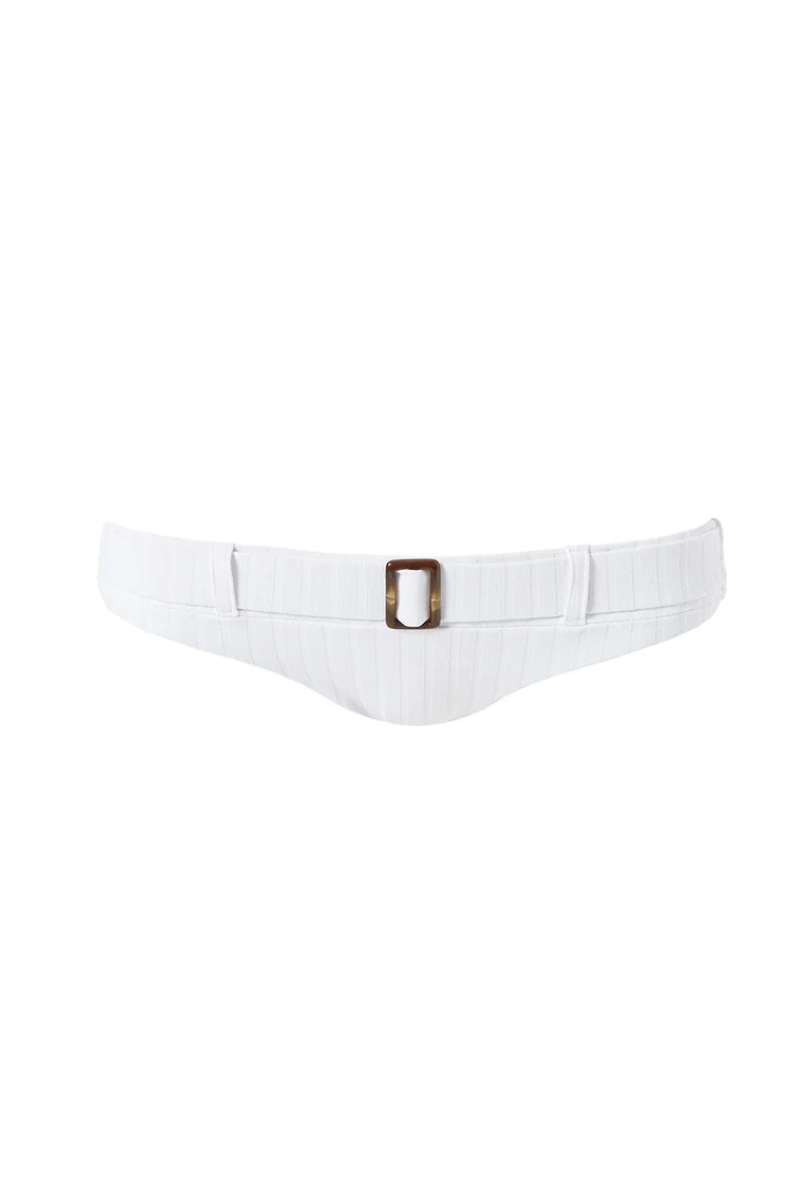 Melissa Odabash Tortola Bottom CR White Ribbed