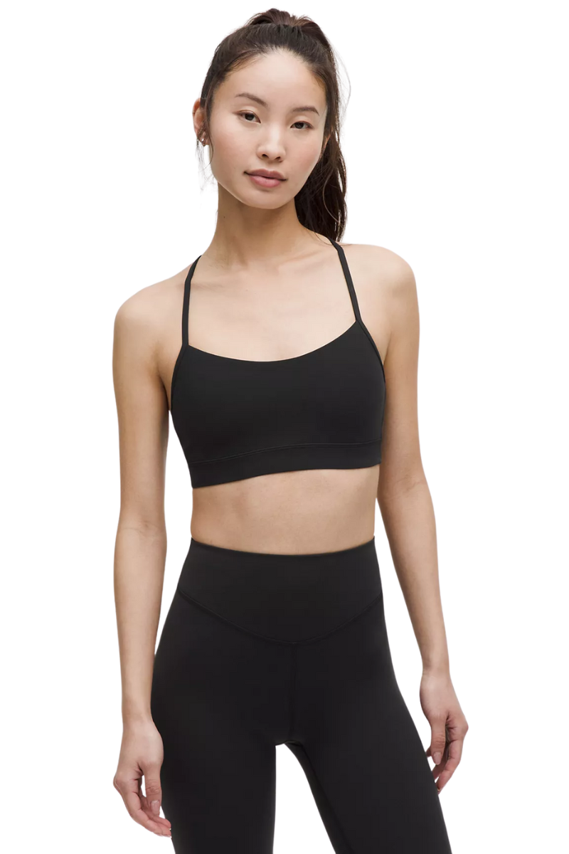 Lululemon Flow Y NuluTm Bra In BLK