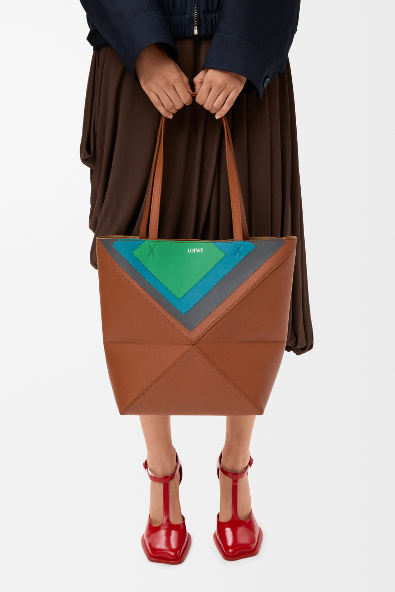 Loewe Medium Puzzle Fold Tote In Nappa Calfskin