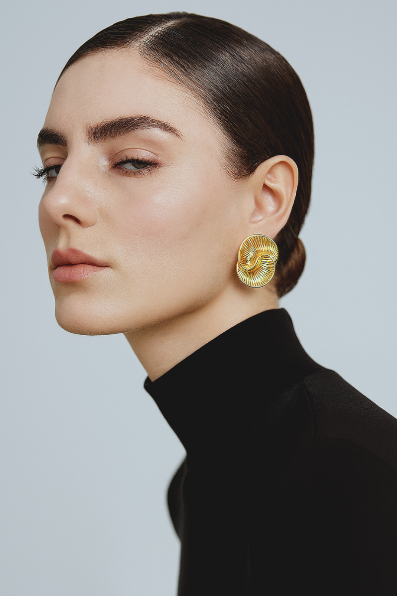 Manner Jewelry Winding Spiral Earrings