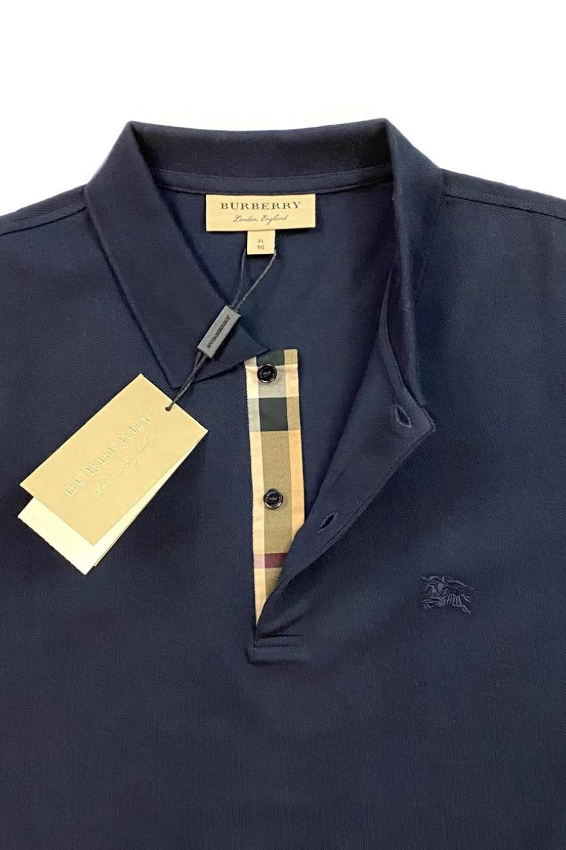 Burberry Men's Dark Navy Polo Shirt