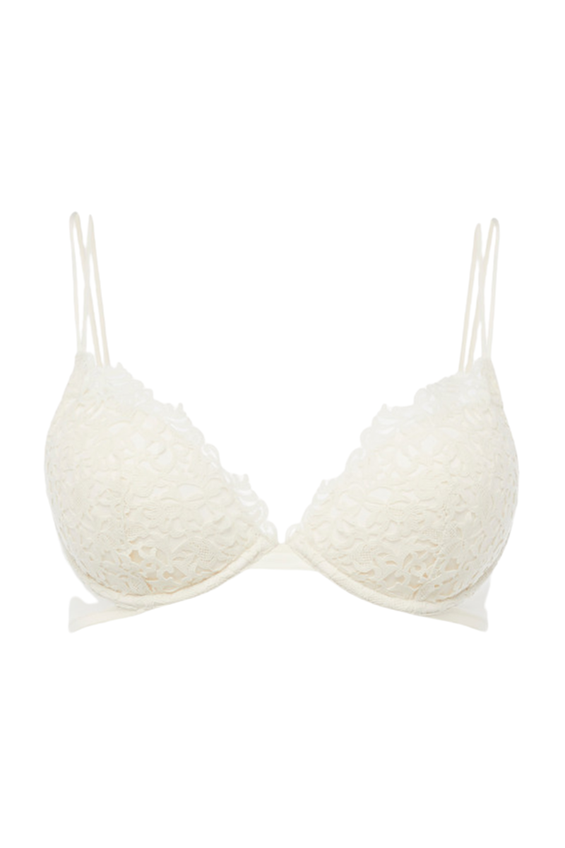 La Perla Off-White Macramé Push-Up Bra LPD906397