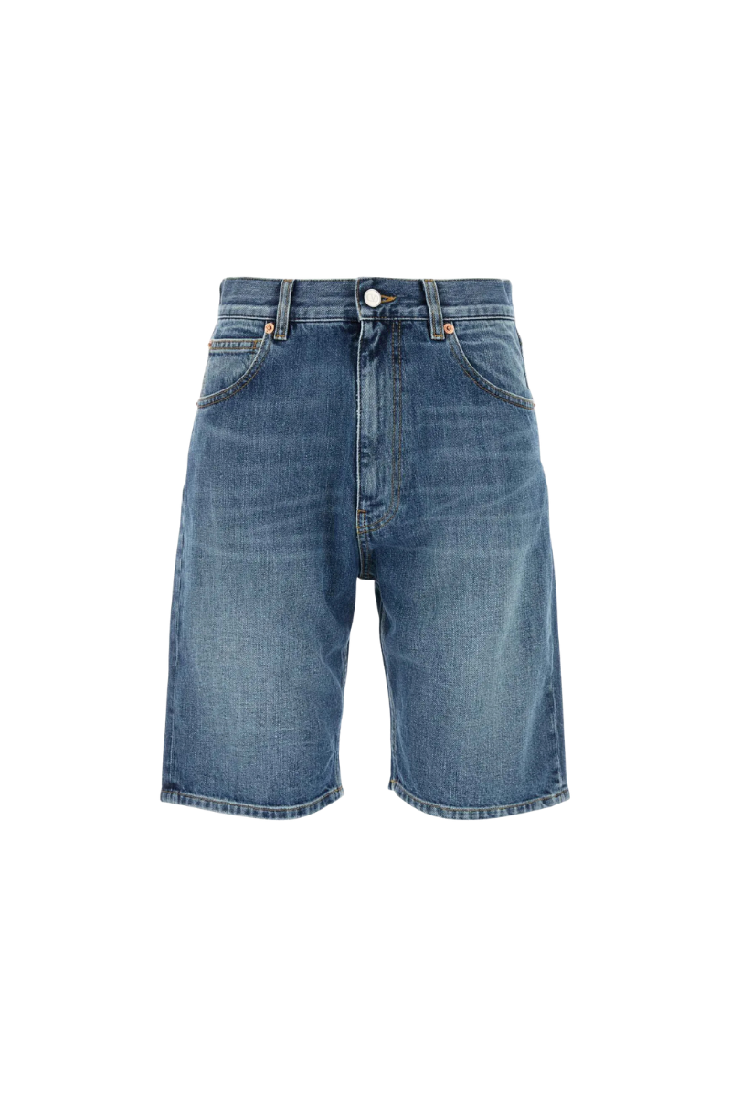 Valentino Reserve Denim Bermuda Shorts Medium Blue Denim 4B0DD16T8L4_558