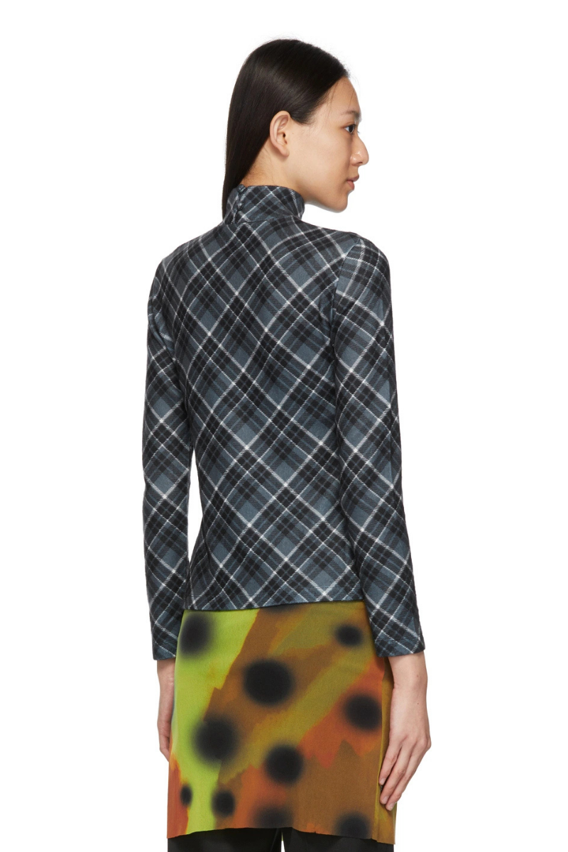 Rokh Check Mask Turtleneck