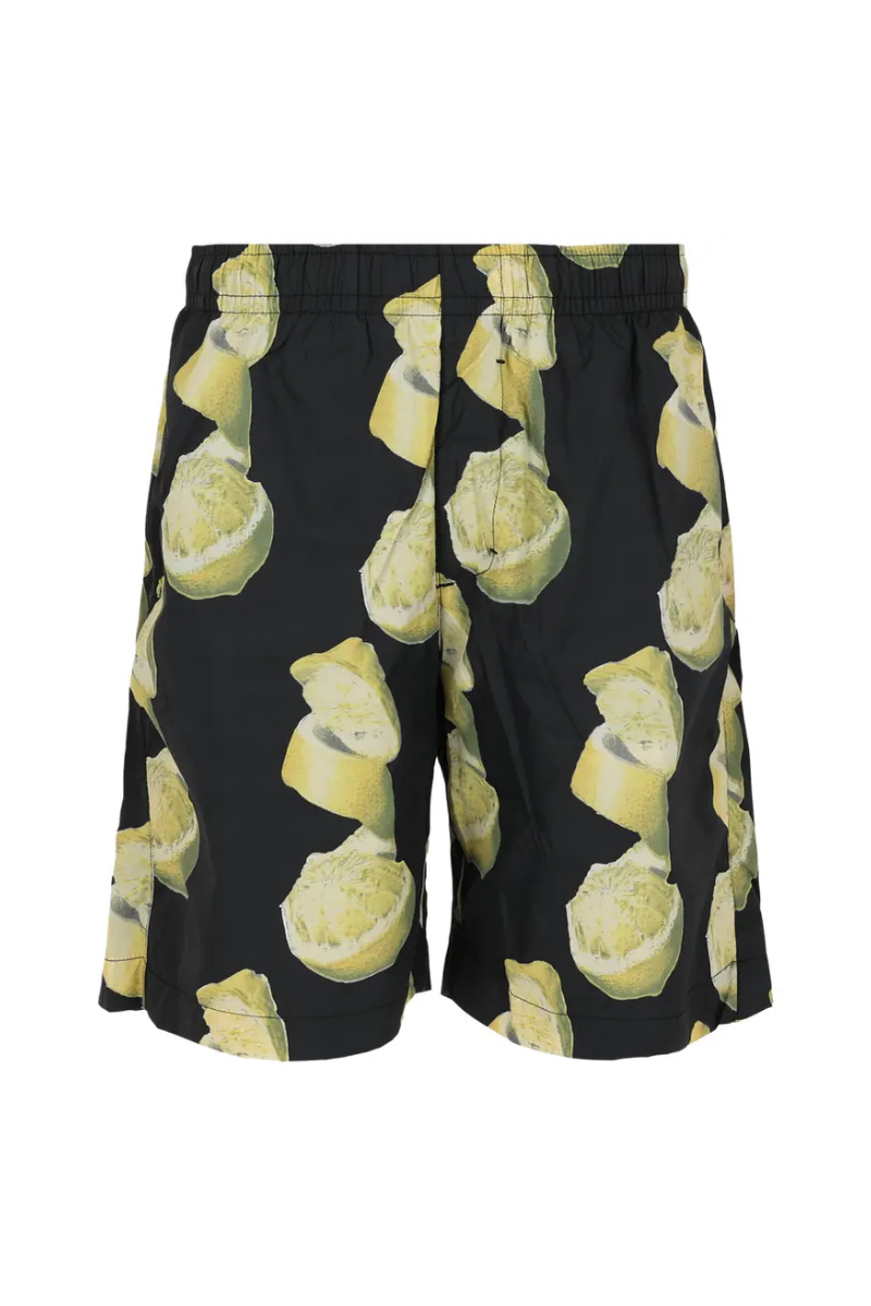 Givenchy Plage Long Swimshorts_Black/Yellow
