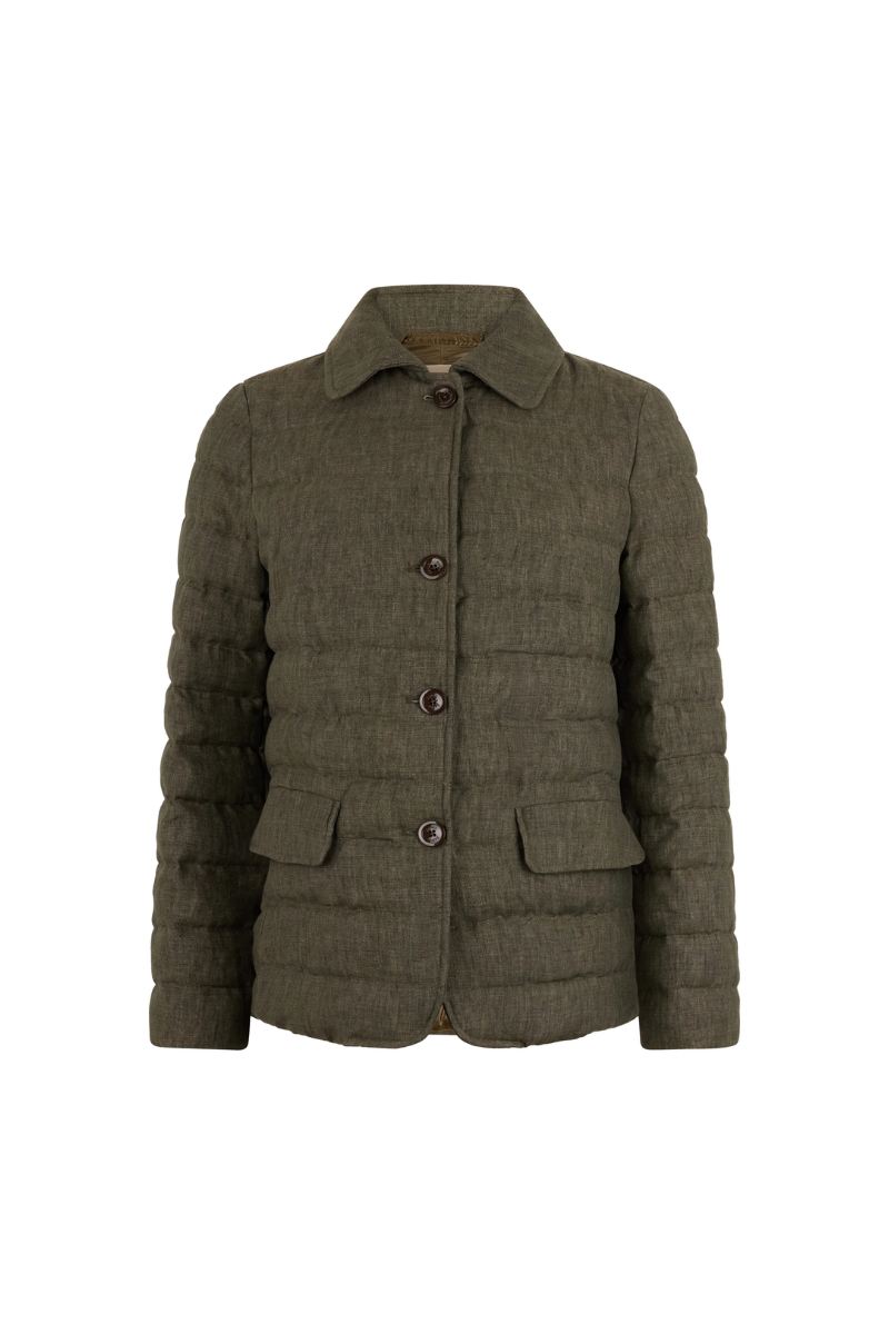 Herno Women Jacket Pi001469D-17105 Open Green