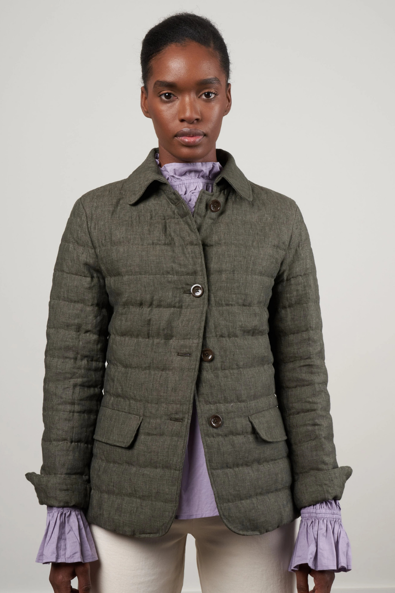 Herno Women Jacket Pi001469D-17105 Open Green