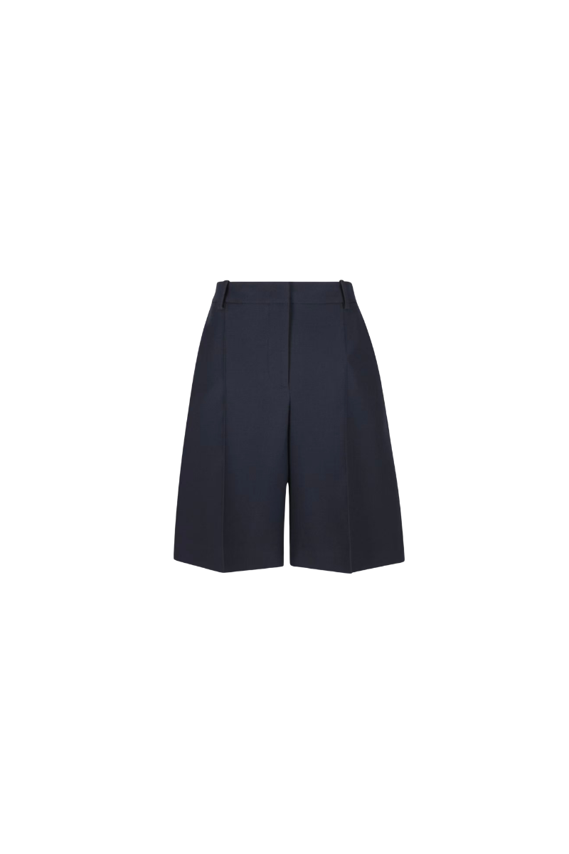 Valentino High Waist Zip Fitted Casual Shorts