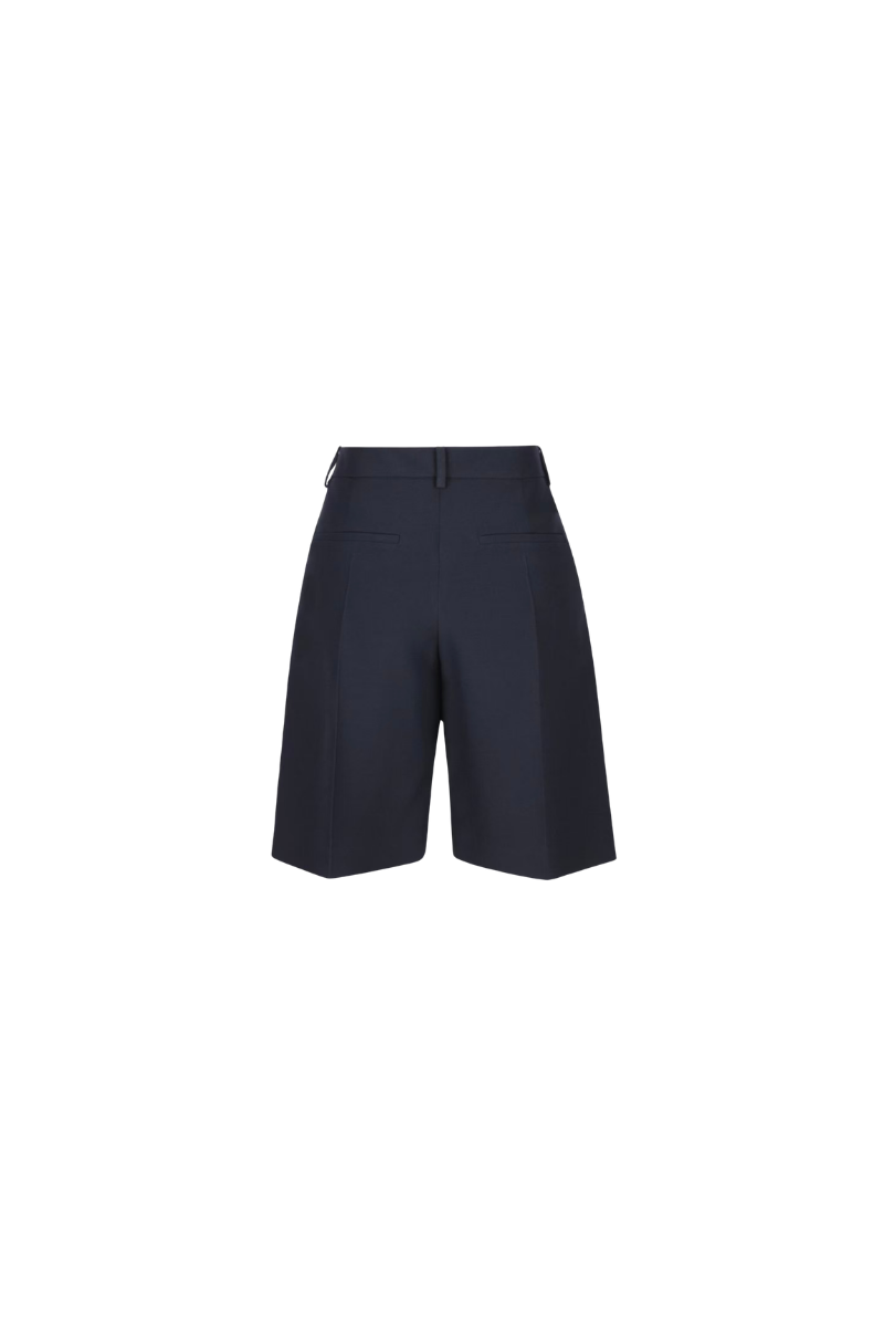 Valentino High Waist Zip Fitted Casual Shorts