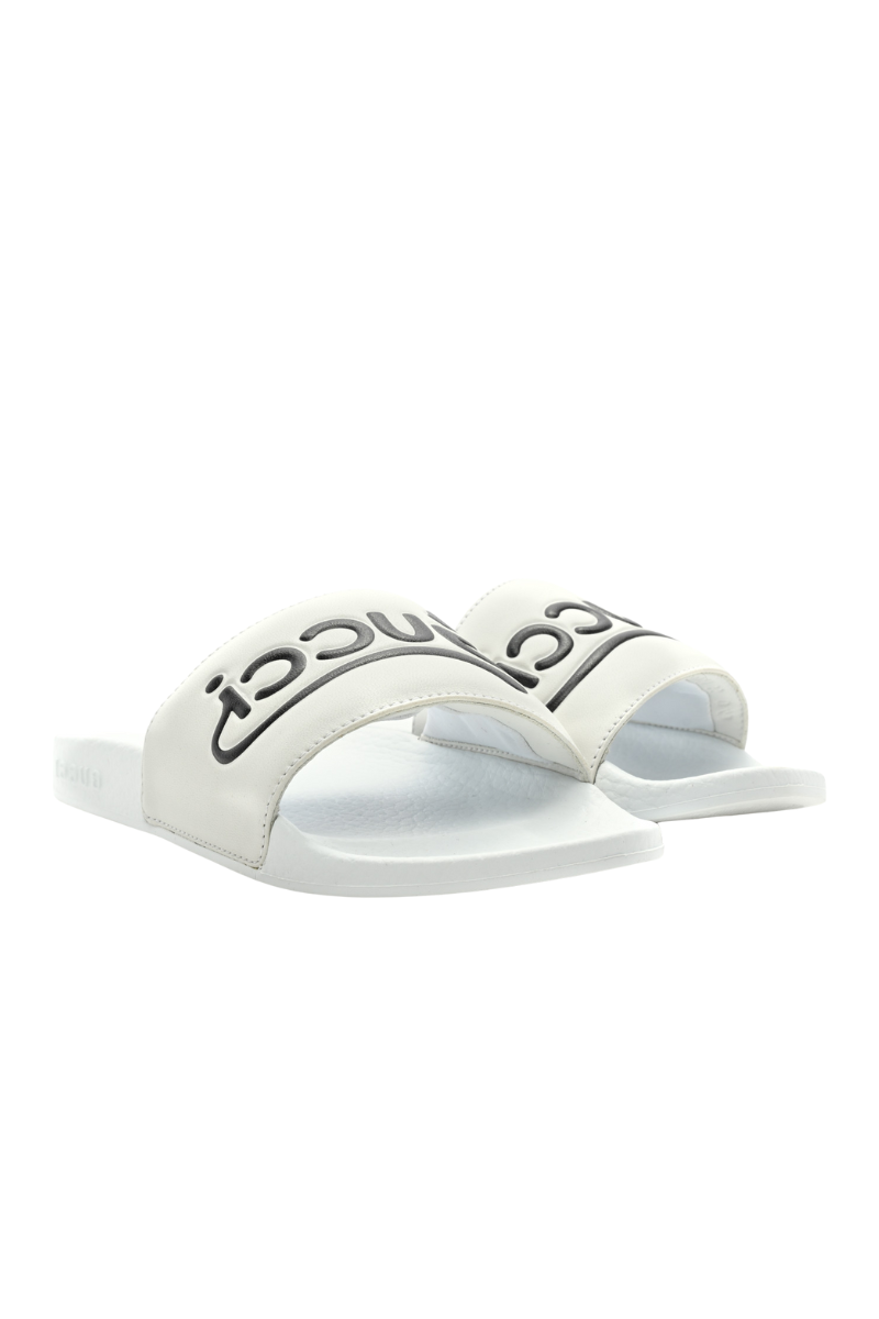 Gucci Nappa Interlocking G Cat Women's Pursuit Slide Sandals