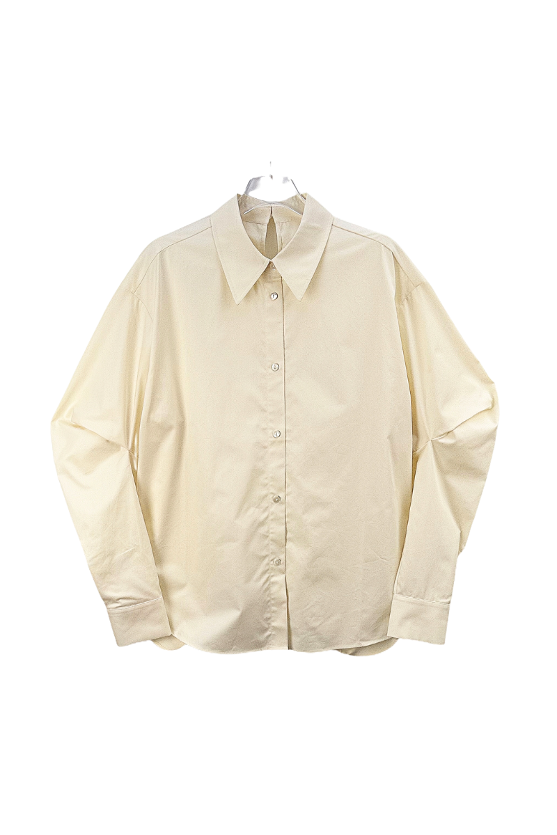 Max Simple Architectural Cotton Shirt Butter