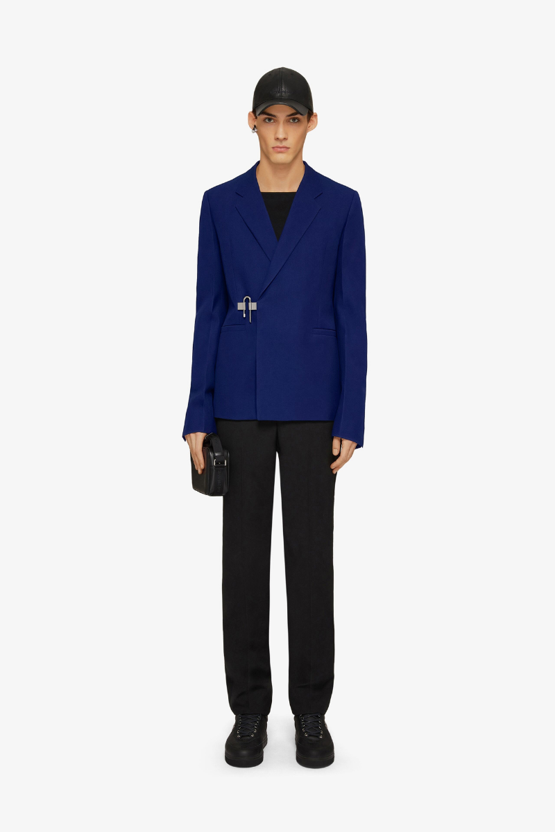 Givenchy U Lock Slim Fit Jacket-Cobalt Blue