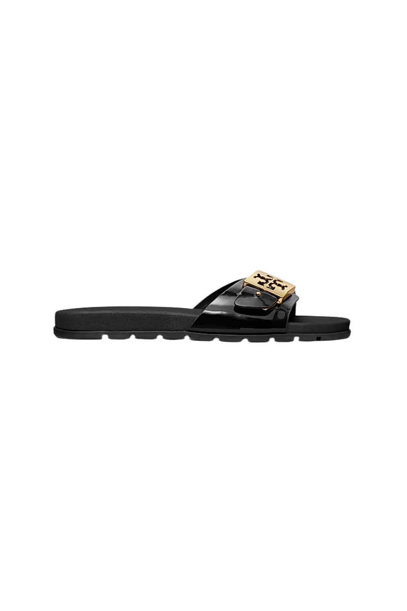 Tory Burch Buckle Slide Perfect Black / Gold / Perfect Black 157872-001