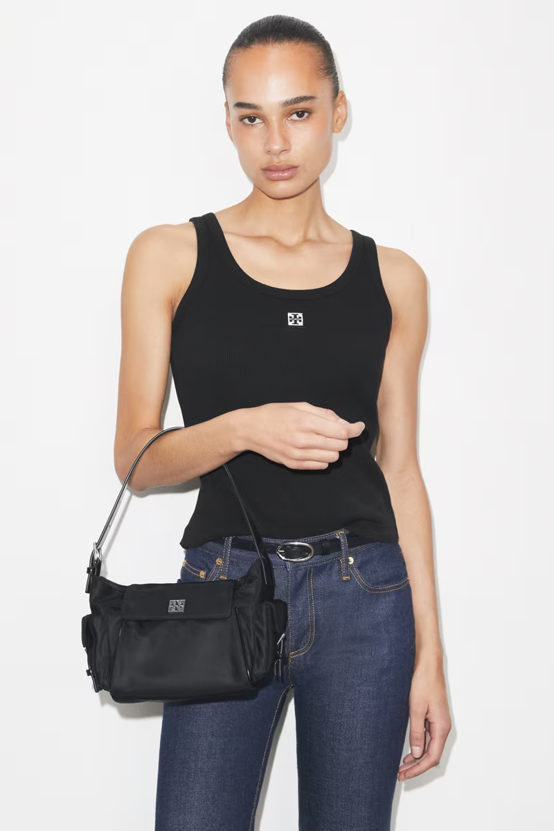 Tory Burch Virginia Pocket Shoulder Bag Black 178858-001